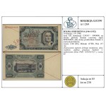 20 złotych, 1.07.1948; seria AD, numeracja 1234567 / 89...