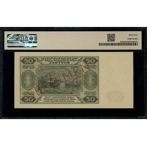 50 złotych, 1.07.1948; seria OO, numeracja 0000000, wzó...