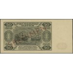 50 złotych, 1.07.1948; seria OO, numeracja 0000000, wzó...