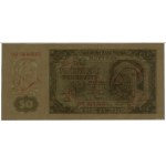 50 złotych, 1.07.1948; seria OO, numeracja 0000000, wzó...