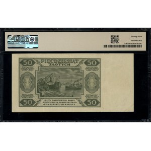 50 złotych, 1.07.1948; seria K3, numeracja 022476; Luco...