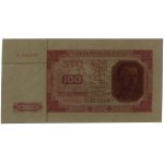 100 złotych, 1.07.1948; dwustronny druk próbny sklejony...