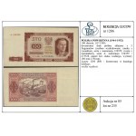 100 złotych, 1.07.1948; dwustronny druk próbny sklejony...