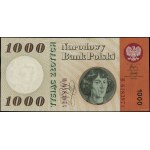 1.000 złotych, 29.10.1965; seria B, numeracja 6183974; ...