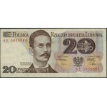 20 Gold, 1.06.1982; AE-Serie, Nummerierung 0835589; Luc...