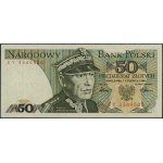50 złotych, 1.06.1986; seria EY, numeracja 3349500; Luc...