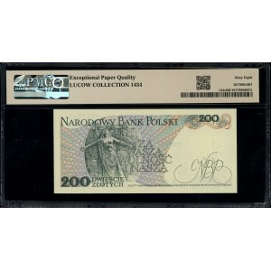 200 zlotých, 1.12.1988; séria SK, číslovanie 0308450; Lu...