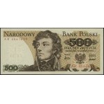 500 zlotých, 15.06.1976; velmi vzácná série AR, č...