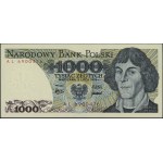1.000 złotych, 2.07.1975; seria AL, numeracja 6900476; ...