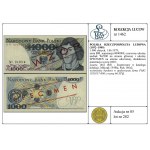 1 000 złotych, 1.06.1979; seria BM, numeracja 0000000, ...