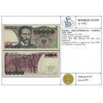 10.000 złotych, 1.02.1987; rzadka seria C, numeracja 14...