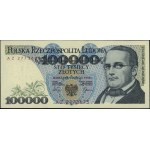 100 000 zlatých, 1.02.1990; mimoriadne vzácna séria A...