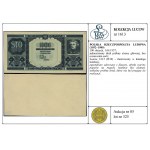 100 złotych, 1.08.1957; jednostronny druk próbny strony...