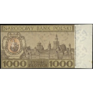 1,000 zloty, 2.01.1965; KH series, numbering 1204395, ...