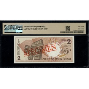 2 złote, 1.03.1990; seria A, numeracja 0000000, czerwon...