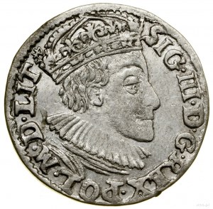 Trojak, 1589, Olkusz; in the obverse legend LIT, levels with...