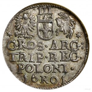 Trojak, 1601, Krakov; busta panovníka vpravo; Iger K....