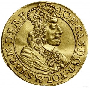 Dukat, 1660, Gdańsk; Aw: Popiersie władcy w prawo, IOH ...