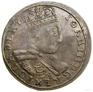 Trojak, 1684, Kraków; letter B under bust, ex. KAŁKOWSKI