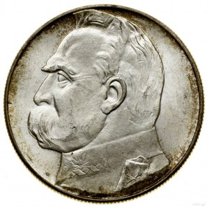 10 zlotých, 1939, Varšava; Józef Piłsudski; Kop. 3008,...