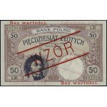 50 złotych, 28.02.1919; seria A.26, numeracja 092968, o...