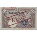 50 złotych, 28.02.1919; seria A.26, numeracja 092968, o...