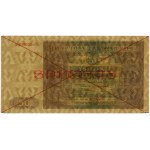 50 złotych, 15.05.1946; czerwone dwukrotne skreślenie i...