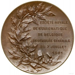 Medal pamiątkowy, 1901, projektował i wykonał Paul Fisc...