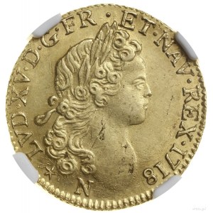 Louis d’or à la croix de Malte, 1718 N, Montpellier; Aw...
