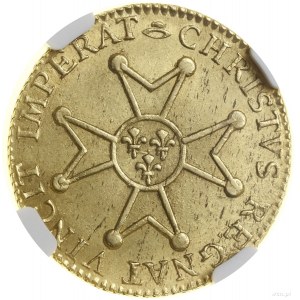 Louis d’or à la croix de Malte, 1718 N, Montpellier; Aw...
