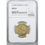 Louis d’or à la croix de Malte, 1718 N, Montpellier; Aw...