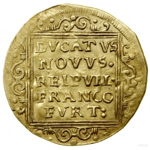 Dukat, 1639, Frankfurt; Aw: W ozdobnym kwadracie, w pię...