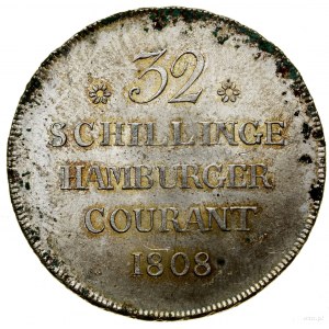 32 szylingi, 1808 HSK, Hamburg; AKS 12, Gaedechens 655,...