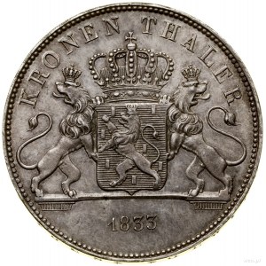 Talar (Kronentaler), 1833, Wiesbaden; AKS 42, Davenport...