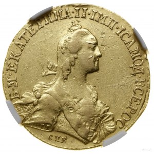 10 rubli, 1766 СПБ - TI, Petersburg; Bitkin 12 (R), Dia...