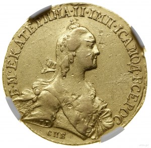 10 rubli, 1766 СПБ - TI, Petersburg; Bitkin 12 (R), Dia...