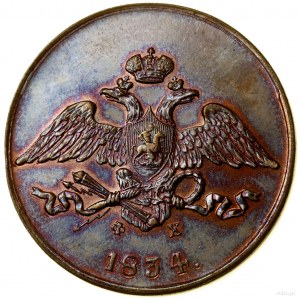 FALS - 5 kopiejek (NOWODIEŁ), 1834 ЕМ ФХ, Jekaterinburg; Bitki...