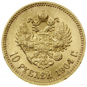 10 rubli, 1904 (A•P), Petersburg; Bitkin 12, Fr. 179, K...