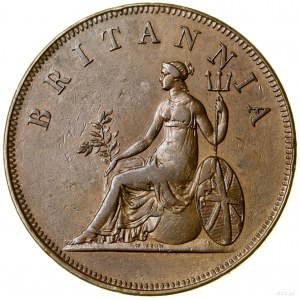 2 obole, 1819, Londyn; KM 33; ładnie zachowane, duża rz...