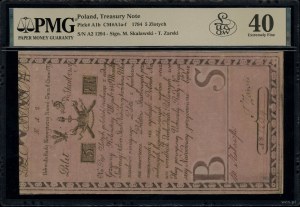 5 Polish zloty, 8.06.1794; series N.A.2, numbering 1....