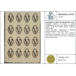 Fragment arkusza do druku 5 groszy miedzianych (16 sztu...