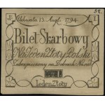 1 złoty polski, 13.08.1794; seria I; Lucow 42i (R9) - i...