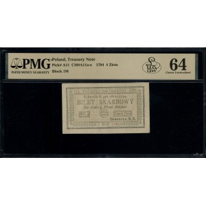 4 złote polskie, 4.09.1794; seria 1M; Lucow 43m (R0) - ...