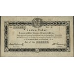 1 talar, 1.12.1810; seria A, numeracja 145545, podpis k...