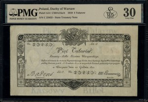 5 thalers, 1.12.1810; series C, numbering 23453, signed ...