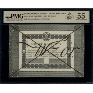 Wzór strony głównej banknotu o nominale 100 złotych pol...