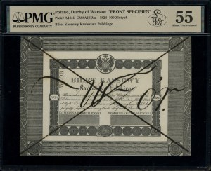 The design of the front side of the 100 zloty banknote pol...