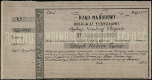 General National Loan temporary bond for 1.00...