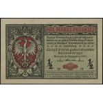 1/2 marki polskiej, 9.12.1916; jenerał, seria A, numera...