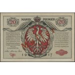 20 marek polskich, 9.12.1916; jenerał, seria A, numerac...